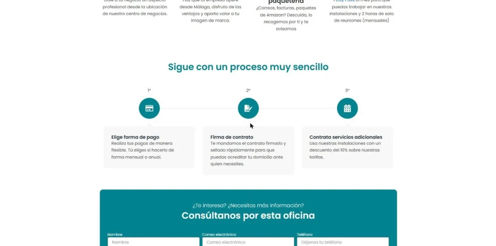 Proceso de domiciliación de empresa en tres pasos